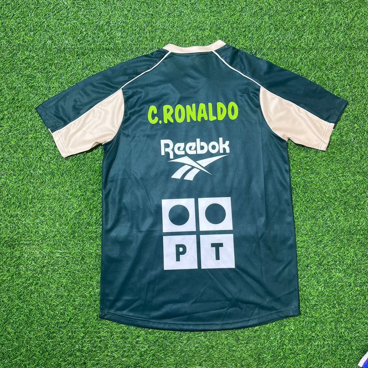 Ensemble maillot de football rétro du Sporting Lisbonne de Cristiano Ronaldo