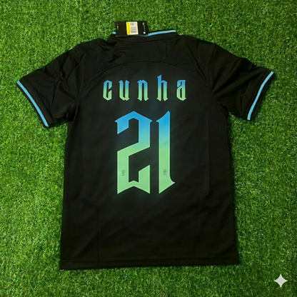 Maillot de football rétro Brésil Matheus Cunha Trikot Maglia