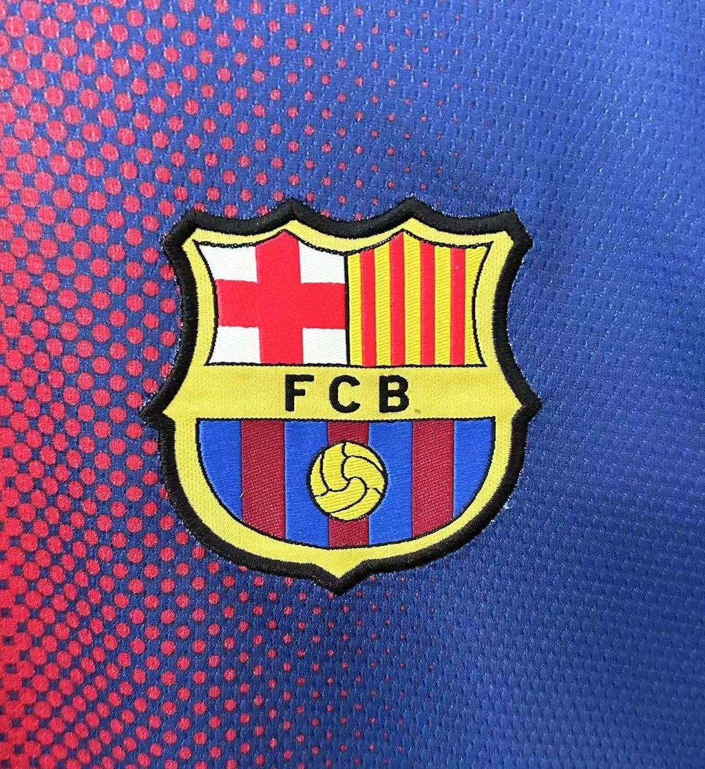 Barcelona 2012-2013 Season Homem Long Sleeve Retro Football Jersey Trikot Maillot