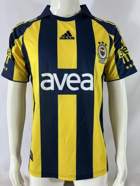 Alex de Souza #10 Fenerbahce 2008-2009 White Retro Kit Jersey – | Trikot | Maillot Soccer Shirt