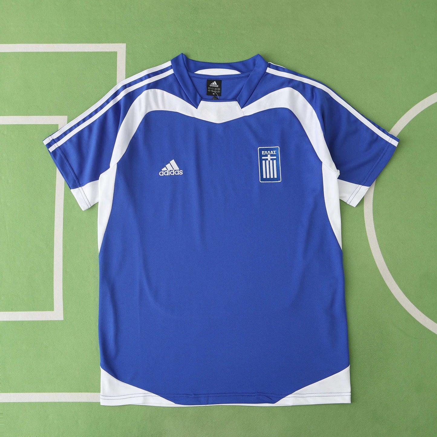 Greece EURO 2004 Final Blue Retro Home Kit Jersey Soccer Shirt