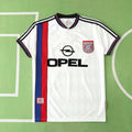 Bayern München Saison 97/98 Auswärts Weiß Retro Trikot Fußballtrikot