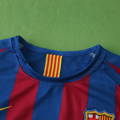 Barcelona 2006/07 Heim Kinder Trikot Fußballhemd