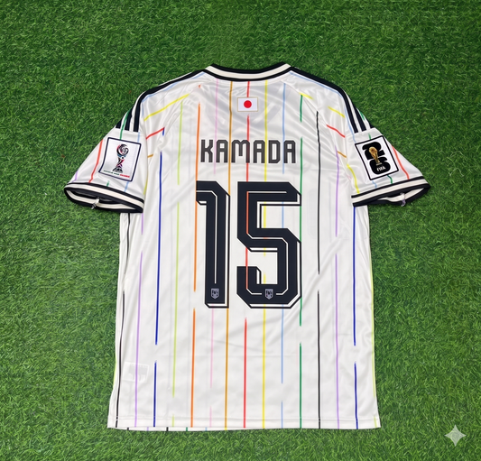 Daichi Kamada Japan World Cup 2026 Away White Football Jersey Trikot Maillot