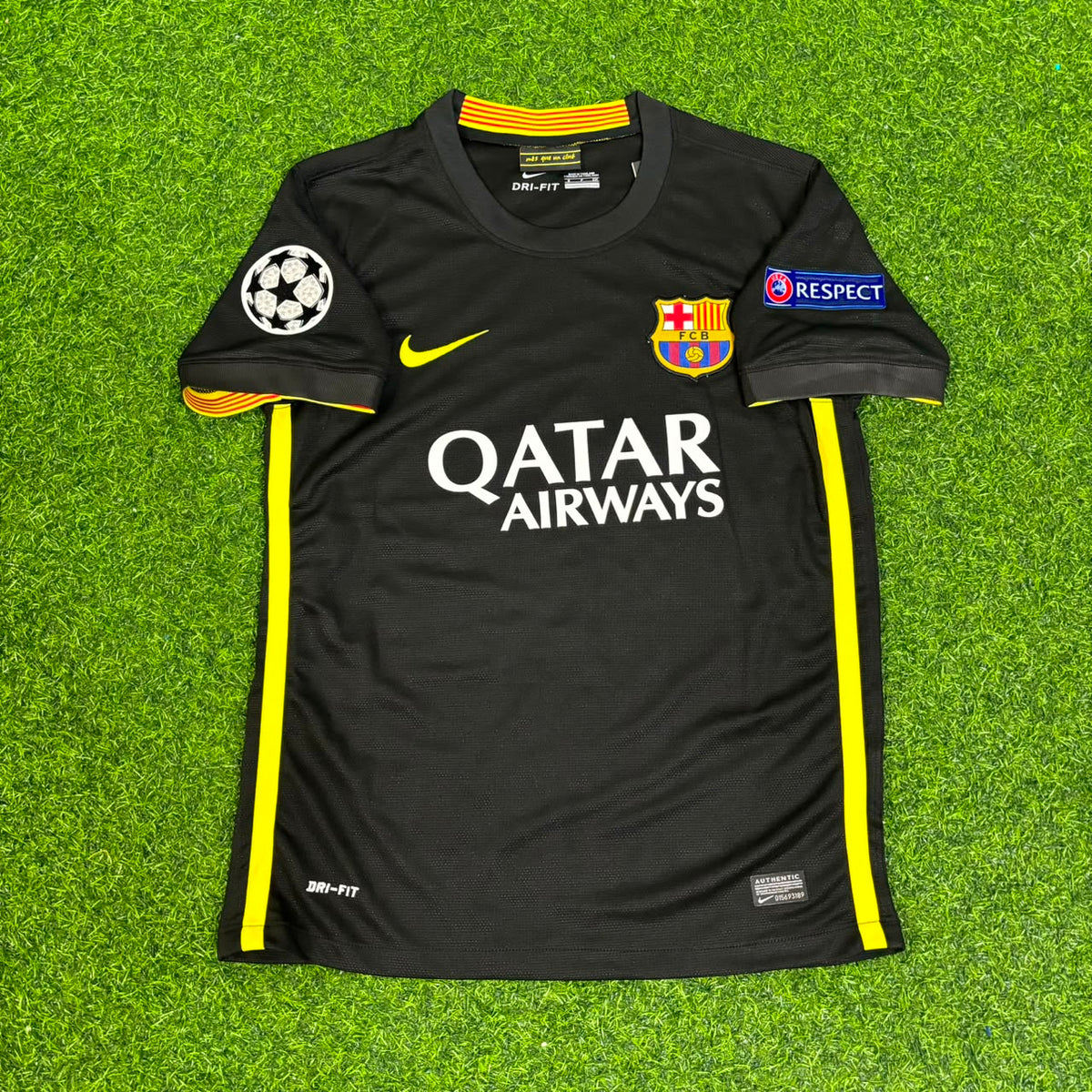 Dani Alves #22 Barcelona 2013-2014 Black Retro Football Jersey
