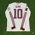 Dani Olmo #10 Spain 2026 World Cup Away Long Sleeve Jersey Trikot Maillot