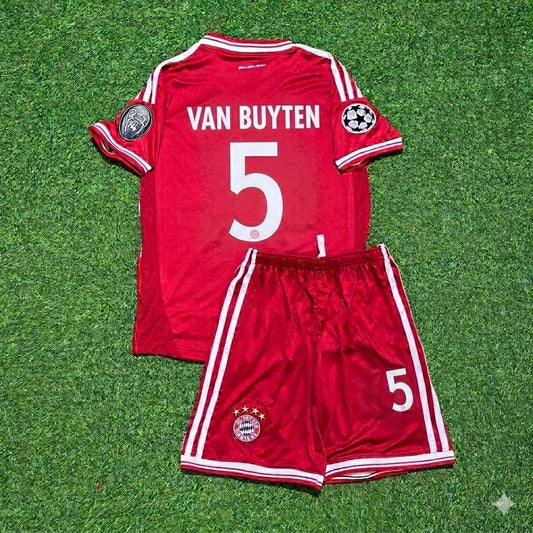 Bayern Munich 2013 Champions League Final Kids Retro Jersey – Daniel Van Buyten 5