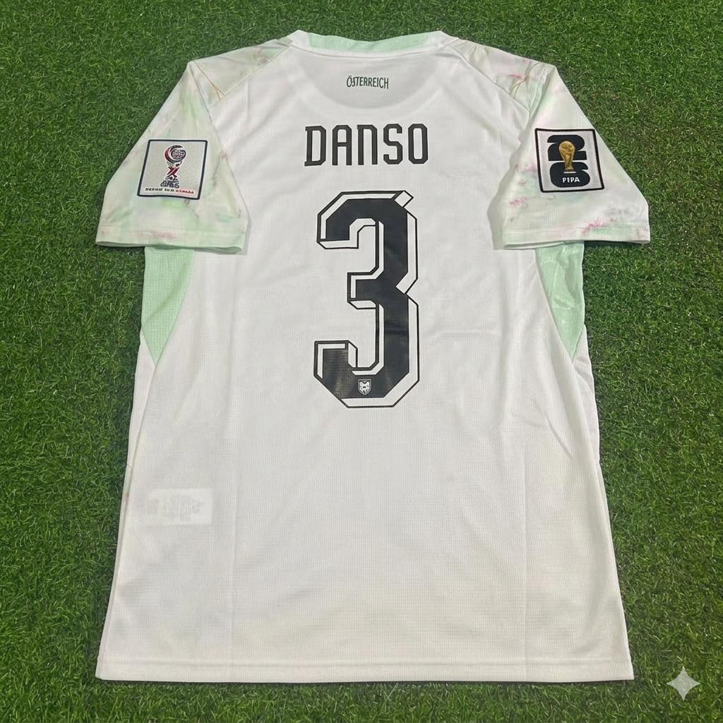 Kevin Danso Austria White 2026 World Cup Football Jersey