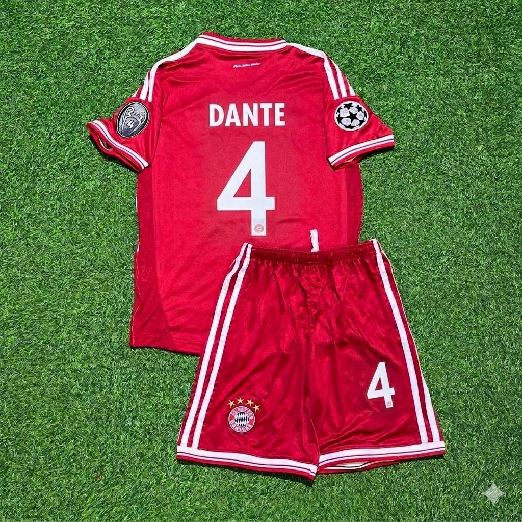 Camiseta retro infantil del Bayern de Múnich de la final de la Champions League 2013 – Dante 4