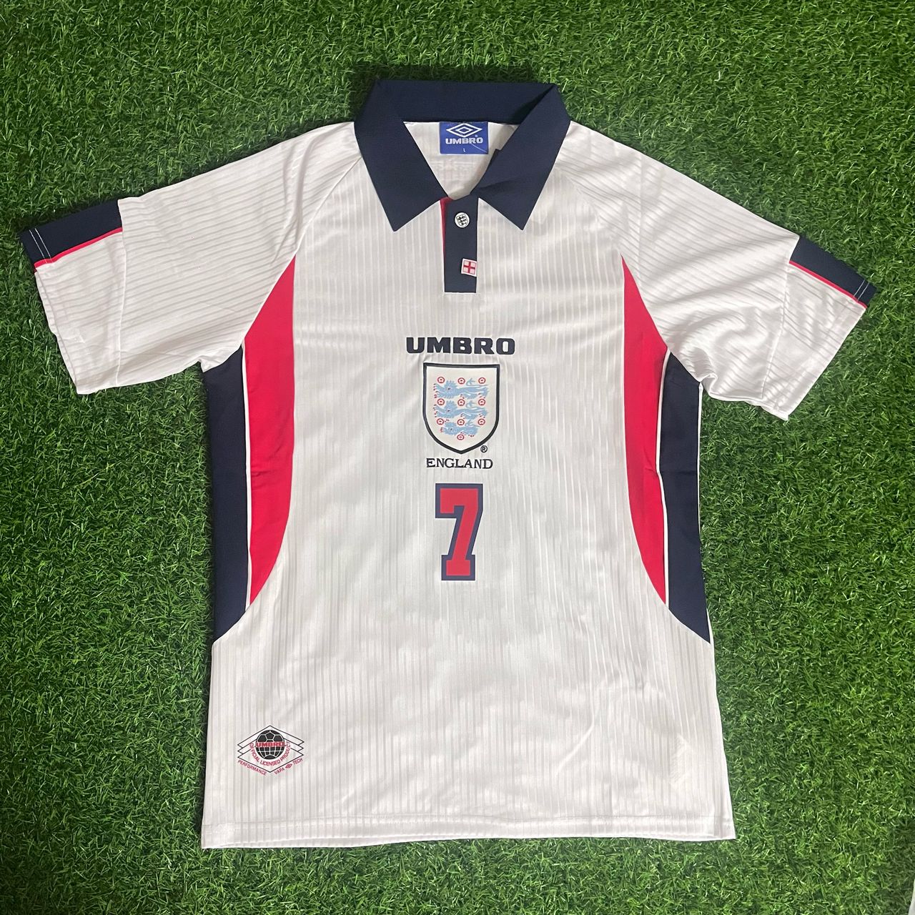 David Beckham England 1998 WM Retro-Trikot