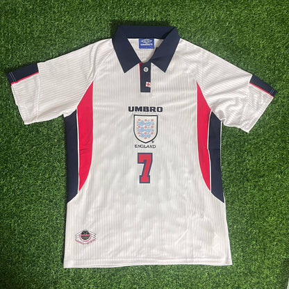 David Beckham England 1998 WM Retro-Trikot