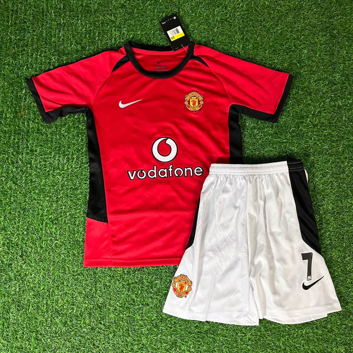 David Beckham 2002/03 Manchester United Kit Enfant – Maillot Rétro Rouge Iconique Football