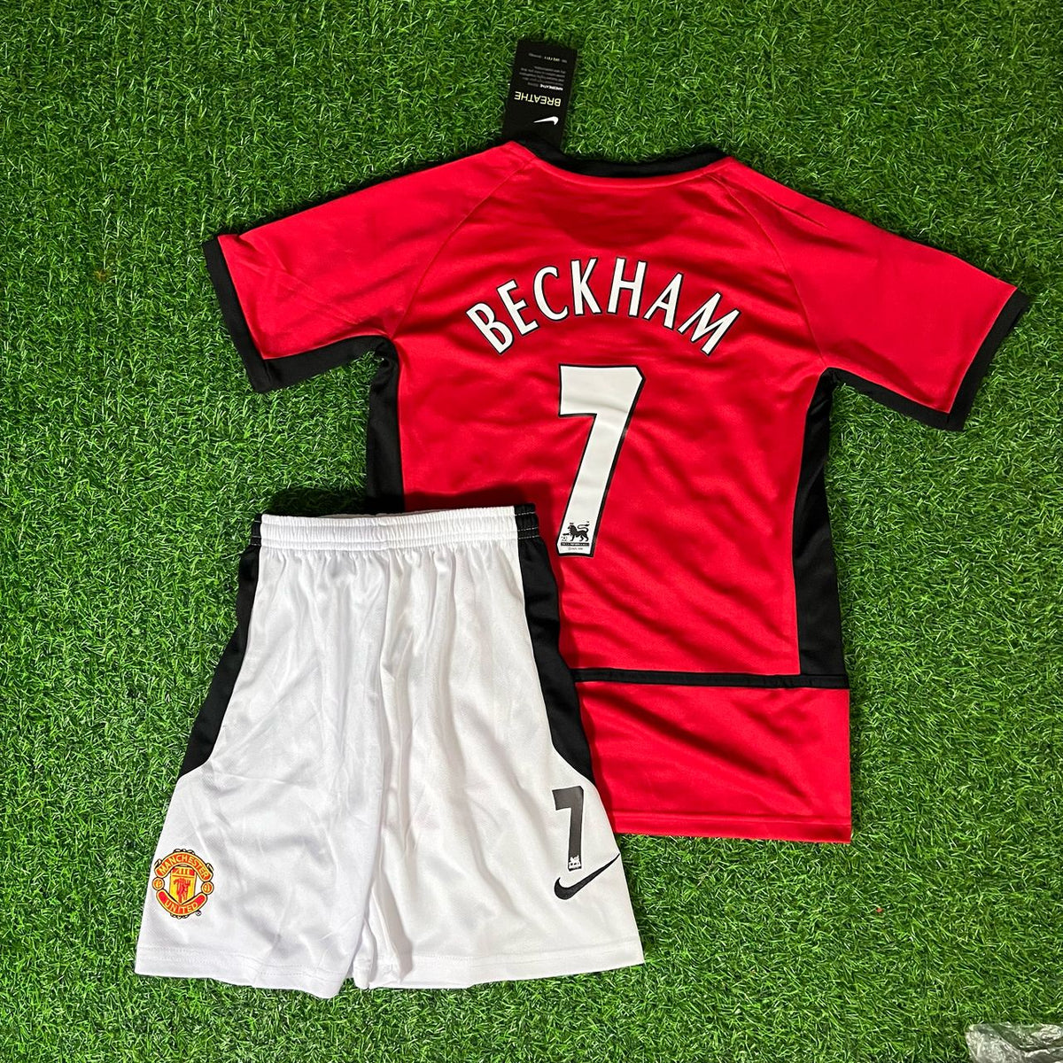 David Beckham 2002/03 Manchester United Kit Enfant – Maillot Rétro Rouge Iconique Football