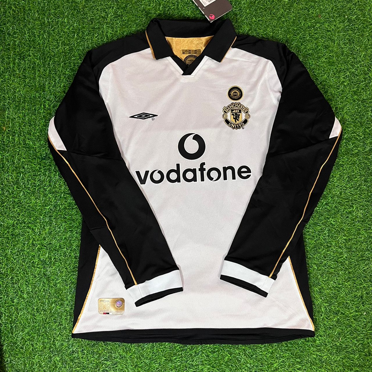 David Beckham Manchester United 01-02 Reversible Shirt Jersey Maillot Trikot Maglia Soccer Shirt