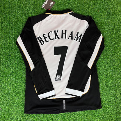 David Beckham Manchester United 01-02 Reversible Shirt Jersey Maillot Trikot Maglia Soccer Shirt