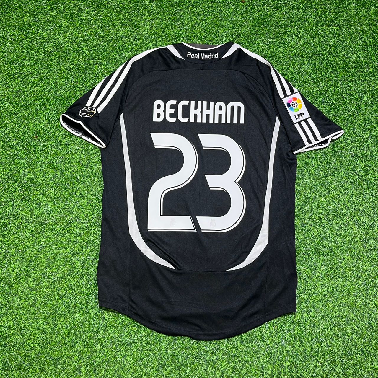 David Beckham Real Madrid 2006-2007 Black Jersey Soccer Shirt