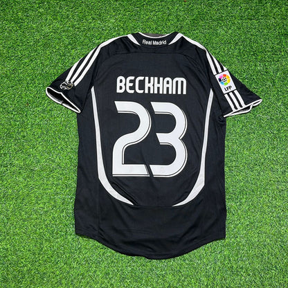 David Beckham Real Madrid 2006-2007 Black Jersey Soccer Shirt