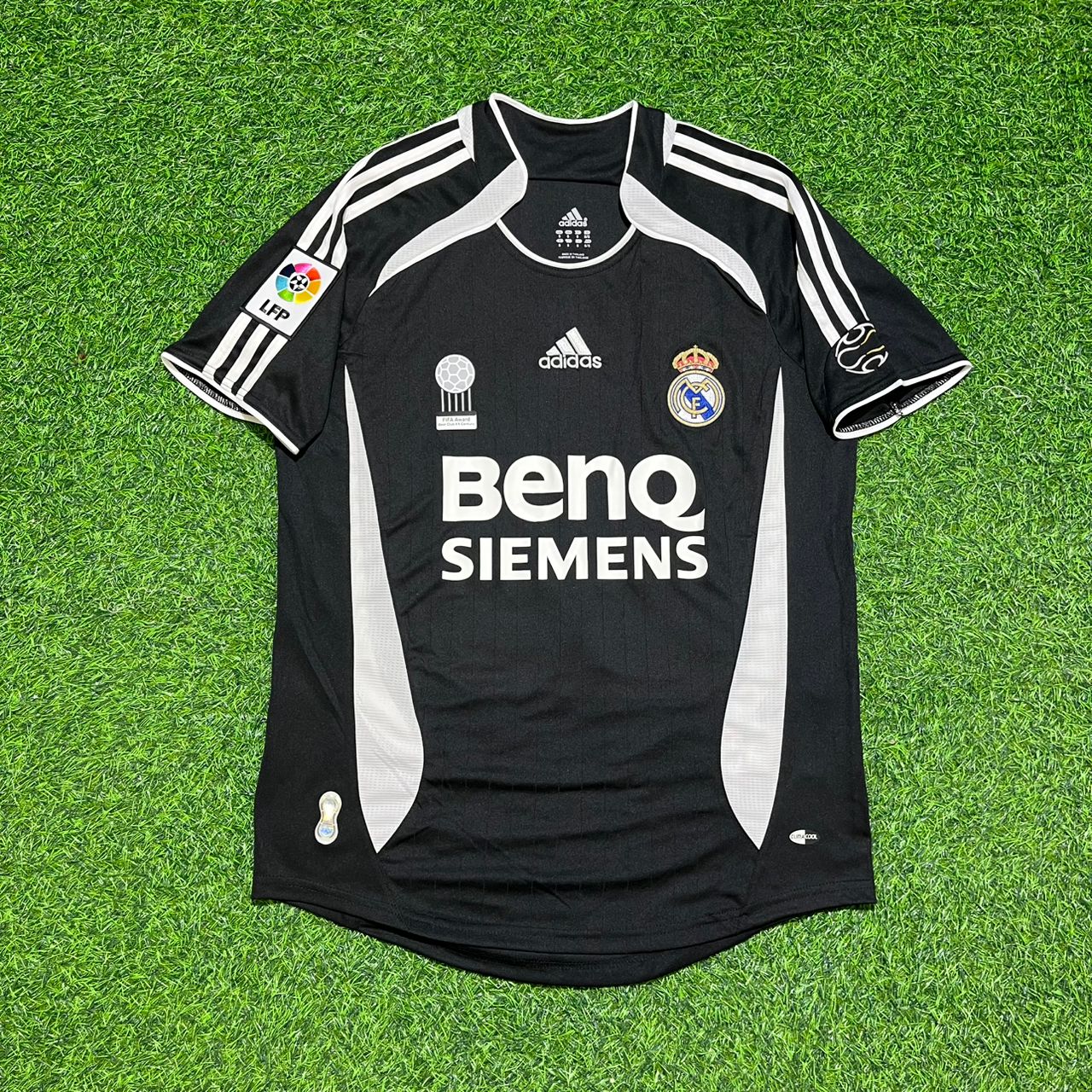 David Beckham Real Madrid 2006-2007 Black Jersey Soccer Shirt