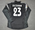 David Beckham #23 Real Madrid 2004-2005 Auswärtstrikot Schwarz Langarm Retro