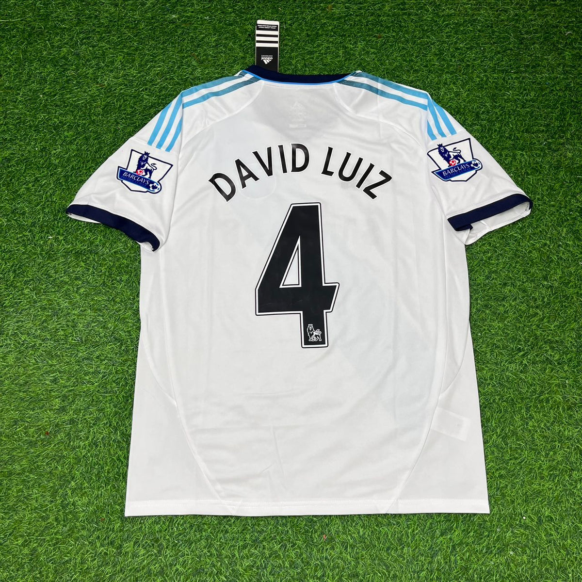 Chelsea 2012/13 White Retro Football Jersey – David Luiz