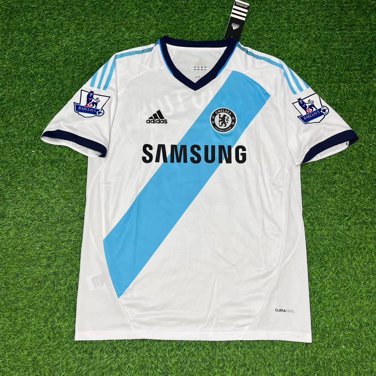 Chelsea 2012/13 White Retro Football Jersey – David Luiz