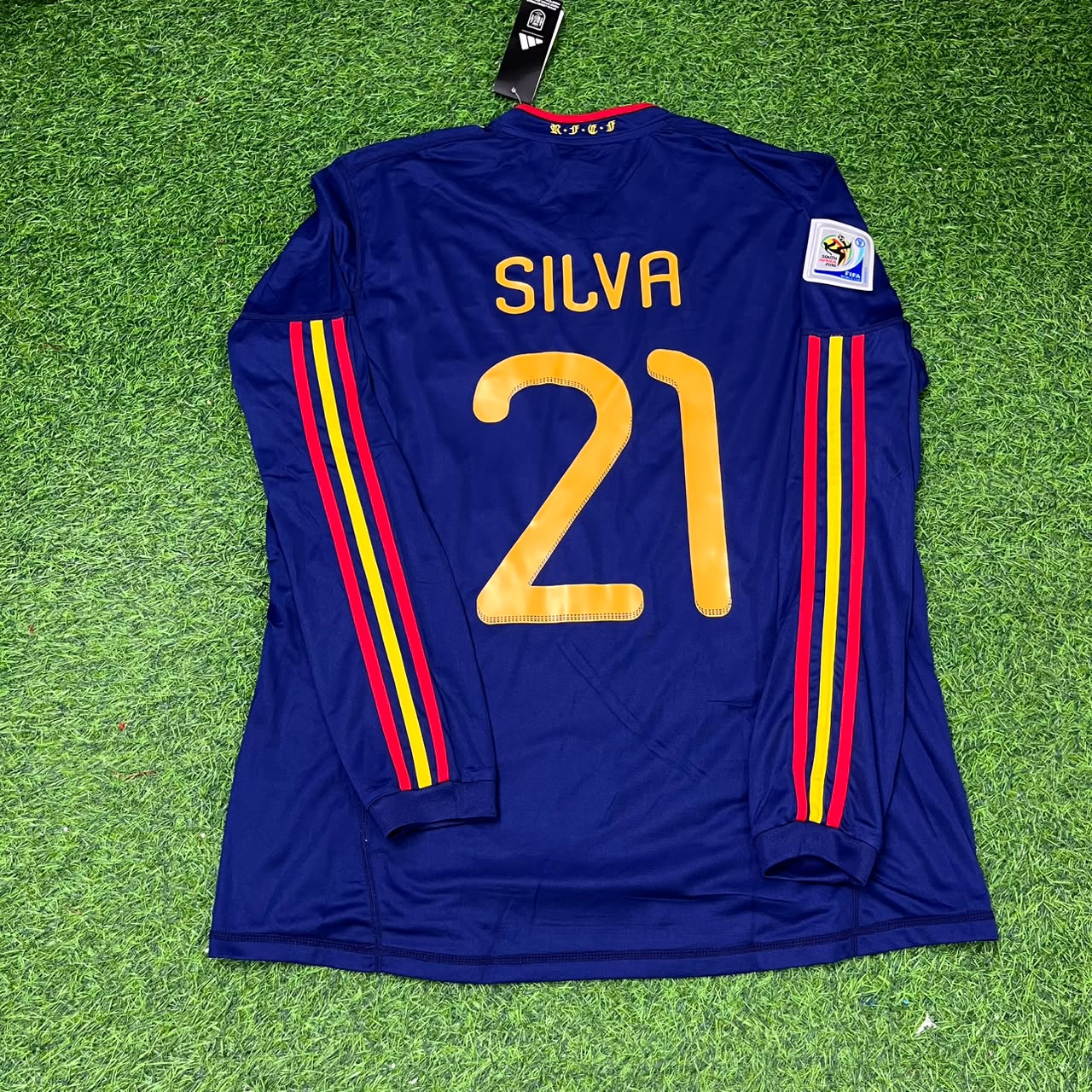 David Silva - Spain 2010 World Cup Final Retro Jersey Trikot