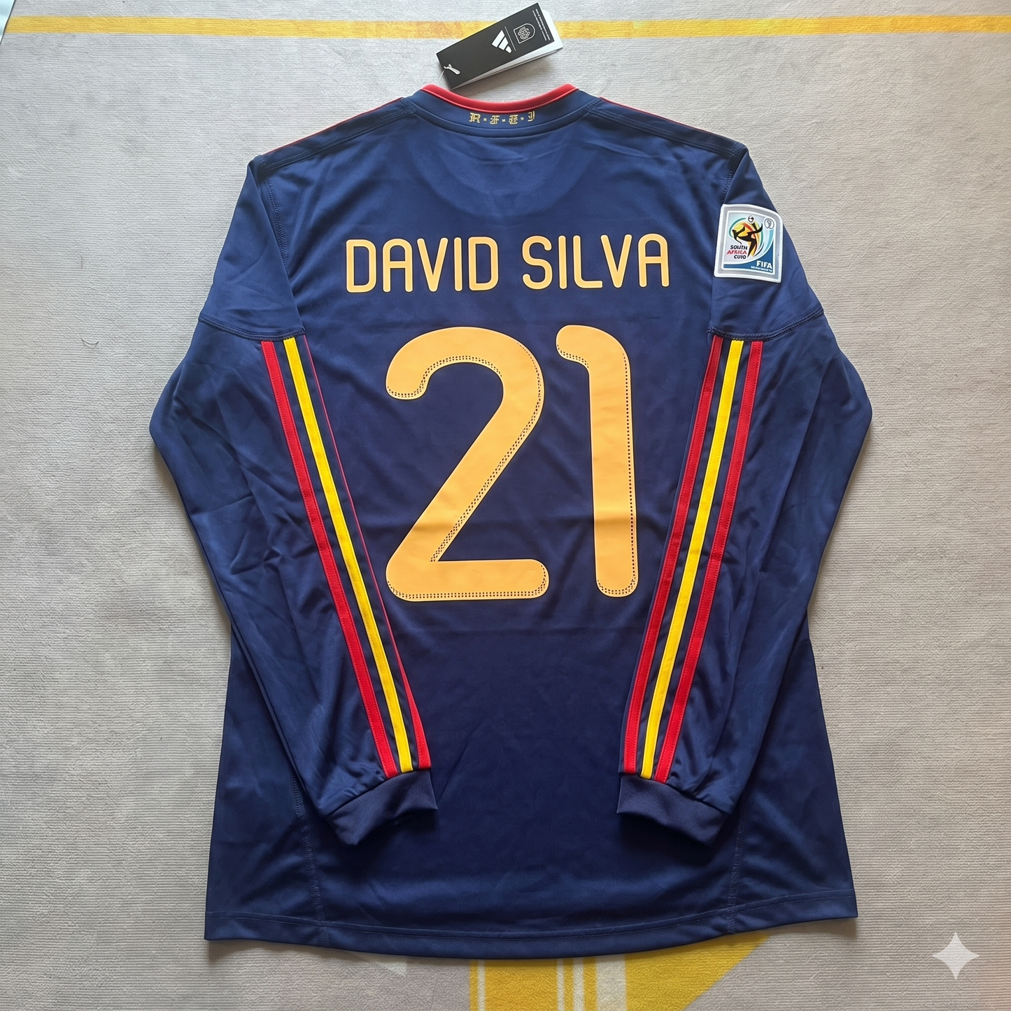 David Silva – Spanien 2010 WM-Finale Retro Trikot