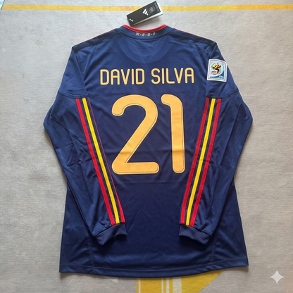 David Silva – Spanien 2010 WM-Finale Retro Trikot
