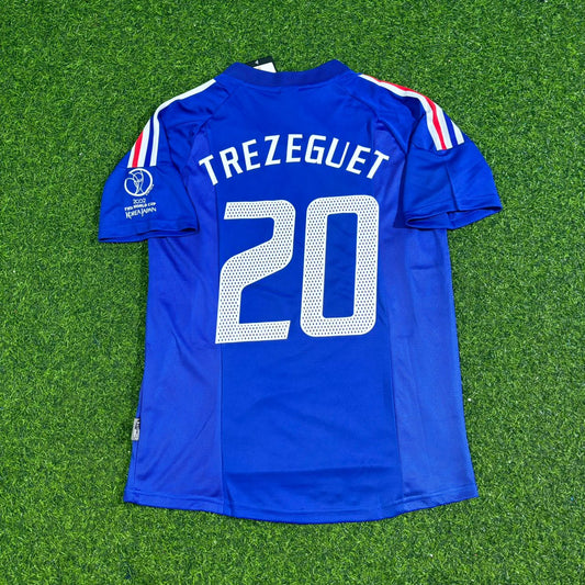 France 2002 World Cup Retro Football Jersey – David Trezeguet