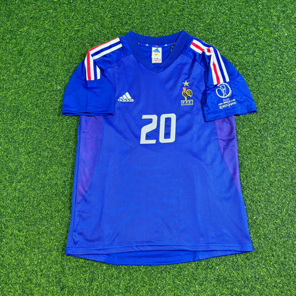 Frankreich 2002 WM Retro-Fußballtrikot – David Trezeguet