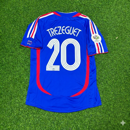 David Trezeguet France 2006 World Cup Blue Retro Kit – | Trikot | Maillot Soccer Shirt