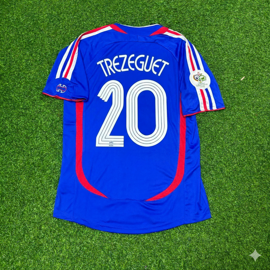 David Trezeguet France 2006 World Cup Blue Retro Kit – | Trikot | Maillot Soccer Shirt