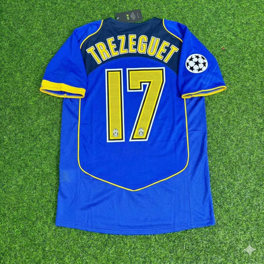 David Trezeguet Juventus 2004-2005 Blue Retro Jersey | Kit | Trikot | Maillot Soccer Shirt