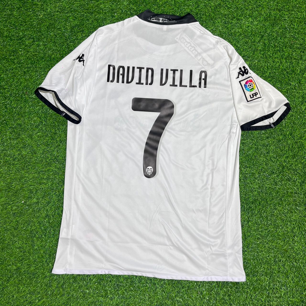 David Villa #7 Valencia 2009-2010 Heim Retro Fußballtrikot