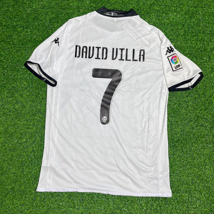 David Villa #7 Valencia 2009-2010 Heim Retro Fußballtrikot