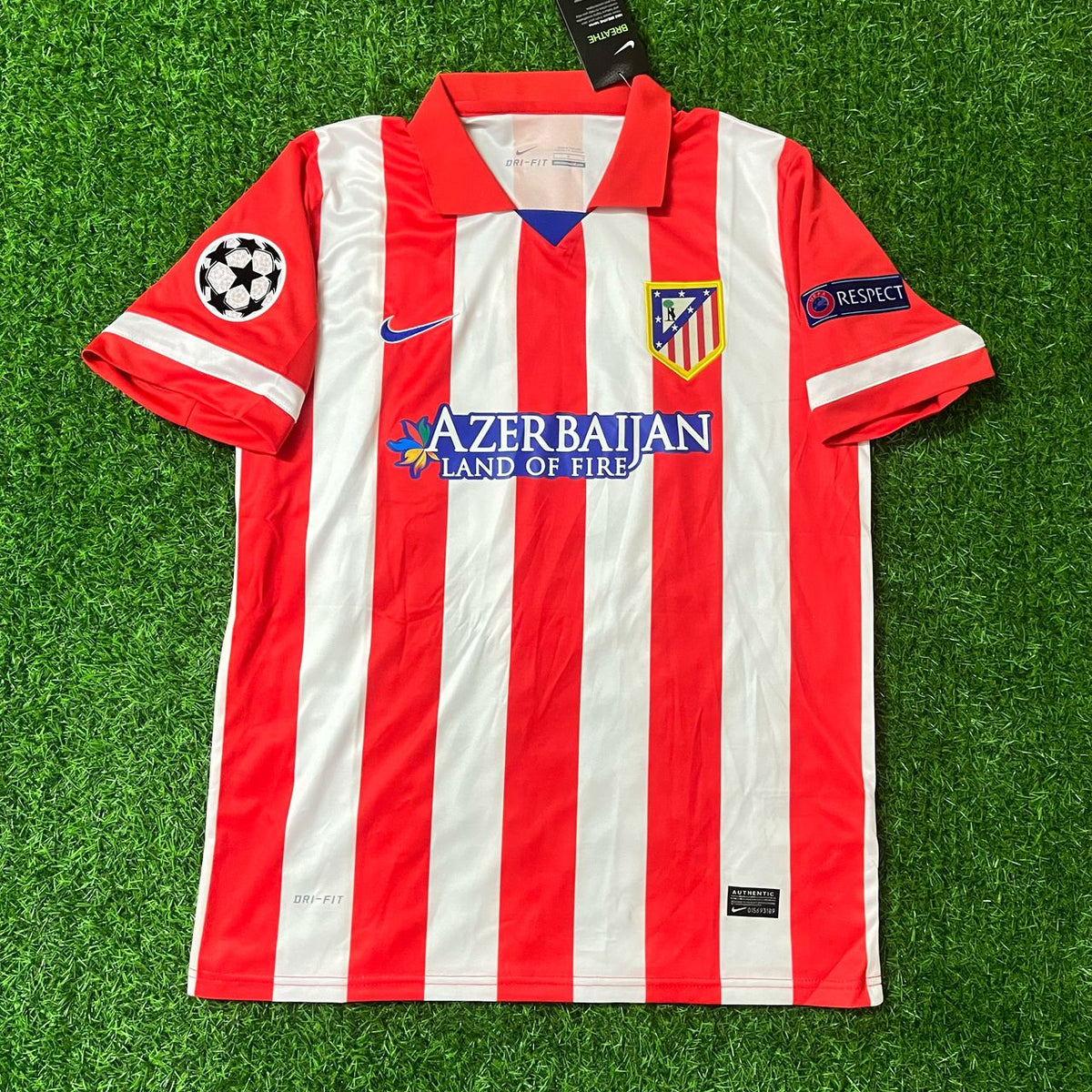 Julian Alvarez 19 Atlético Madrid Home 2013/14 Jersey Red and White Retro Kit Trikot Jersey Maillot Soccer Shirt