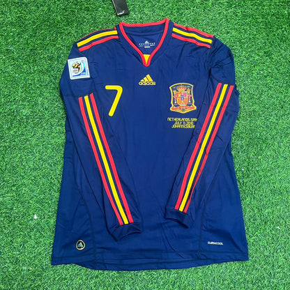 David Villa - Maillot Rétro Domicile Espagne Finale Coupe du Monde 2010