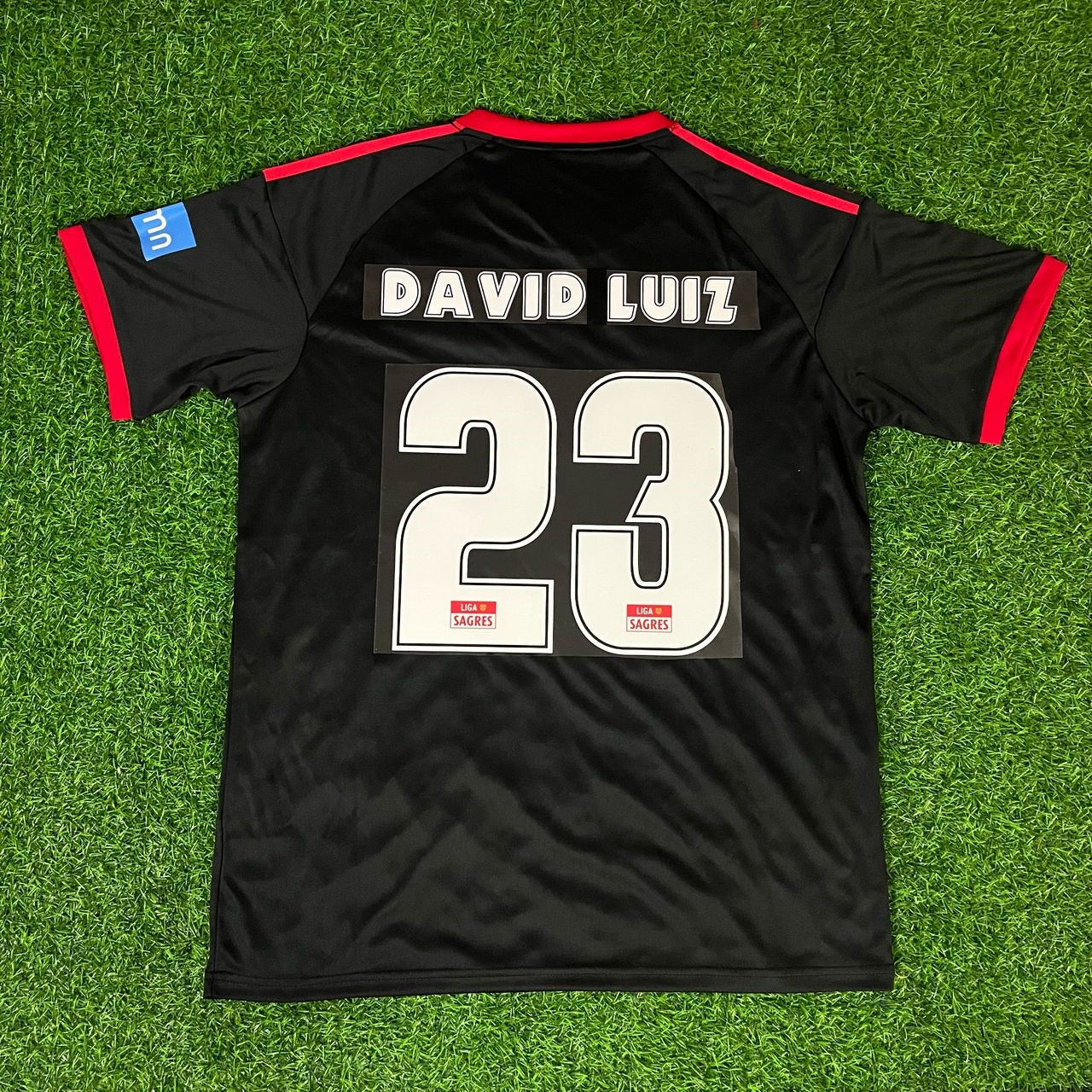 David Luiz #23 – Benfica 2009/2010 Away Black Retro Kit Jersey Trikot Maillot Soccer Shirt
