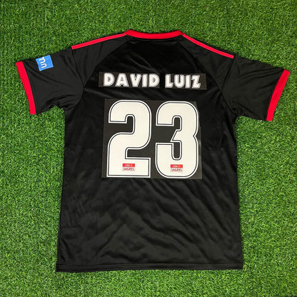 David Luiz #23 – Benfica 2009/2010 Away Black Retro Kit Jersey Trikot Maillot Soccer Shirt