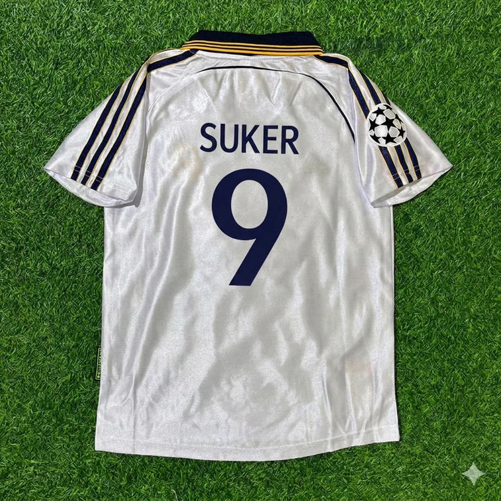 Davor Šuker 9- Real Madrid 1998/2000 Retro Football Jersey