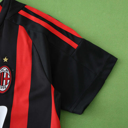 A.C. Milan 2008-2009 Season Retro Home Kids Football Jersey Trikot Maillot