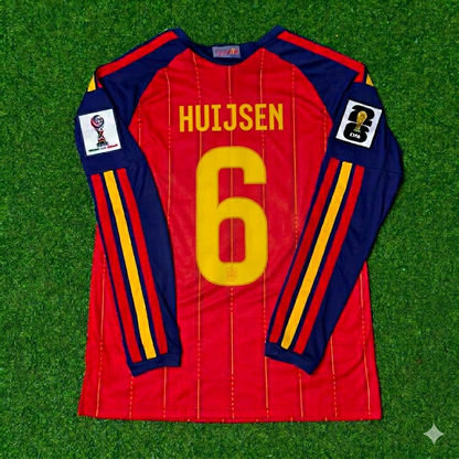 Dean Huijsen #6 Spain 2026 World Cup Home Long Sleeve Jersey Trikot Maillot