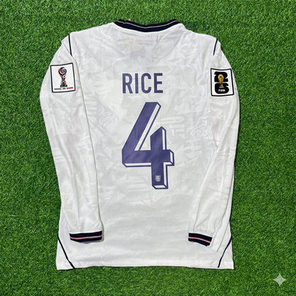 Declan Rice 4- England 2026 World Cup Long Sleeve Kit Jersey Trikot Maillot