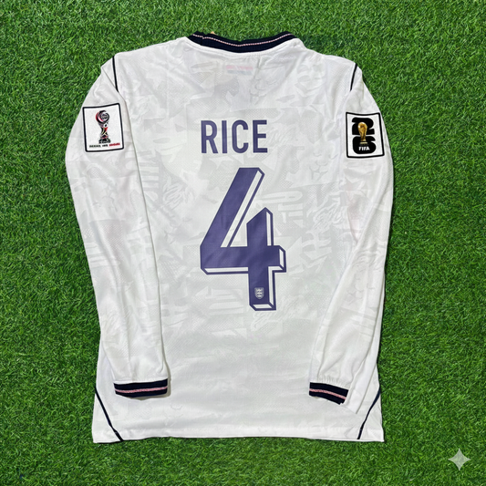Declan Rice 4- England 2026 WM Langarm-Trikot