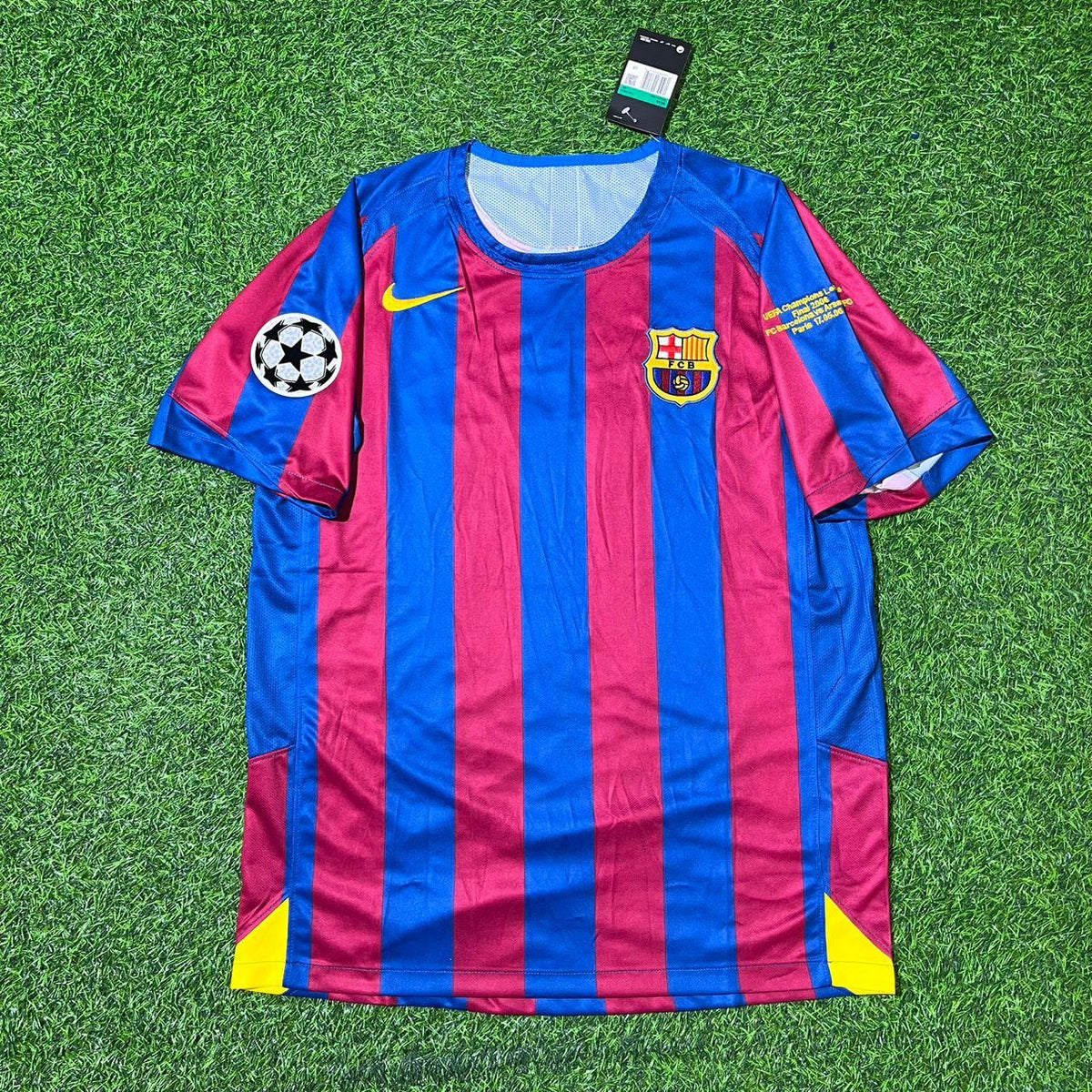 Deco Barcelona 2006 Final Retro Short Sleeve Football Jersey