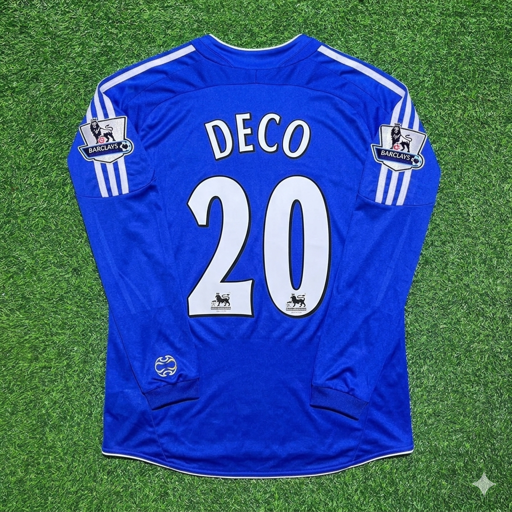 Chelsea 2006/08 Langarm EPL-Patch Fußballtrikot – Deco 20