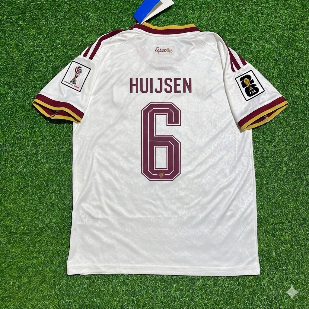 Dean Huijsen 6- Spain 2026 World Cup Away Football Jersey