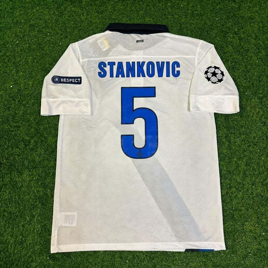 Dejan Stankovic #5 Inter 2011/2012 Weißes Auswärtstrikot Fußballtrikot