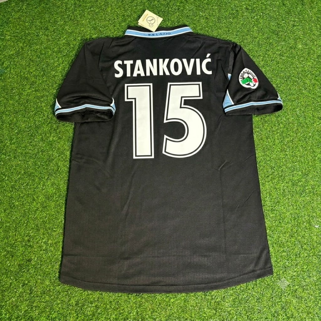 Maillot de football rétro noir Dejan Stankovic Lazio 1998/2000