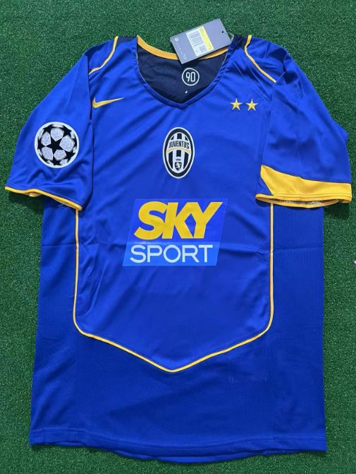 Zlatan Ibrahimovic Juventus 2004-2005 Blau Retro Trikot | Kit | Trikot | Maillot Fußballtrikot Fußballhemd